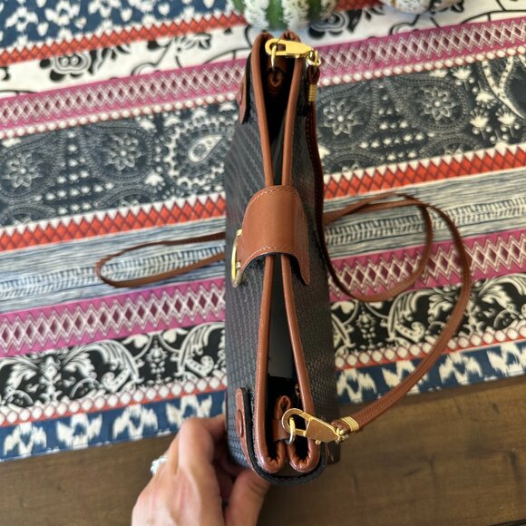 Bally Brown Leather and PVC Crossbody, Vintage, EUC - Picture 6 of 14